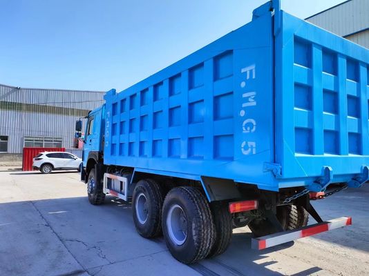 375 PS Gebraucht-Peacock Blau Sinotruck HOWO 6*4 Müllwagen mit Euro 3/4/5 Emission