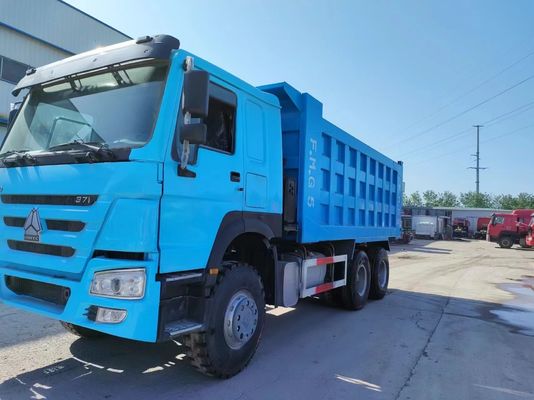 375 PS Gebraucht-Peacock Blau Sinotruck HOWO 6*4 Müllwagen mit Euro 3/4/5 Emission