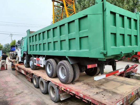 Vorwärtshebe-Stil 375 PS Sinotruk HOWO 8*4 Dump Truck Gebrauchtlastwagen zum Dumpen