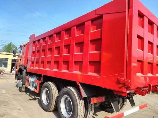 371HP HOWO 6*4 Baugüter-Dump-Truck Tipper-Truck Rot-Transport-Truck mit ≤5 Sitzen