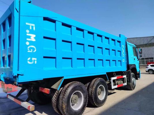 Vorwärtsheben-Stil Sinotruck HOWO 6*4 Dump Truck 371HP Gebrauchtwagen 10 Reifen Blau