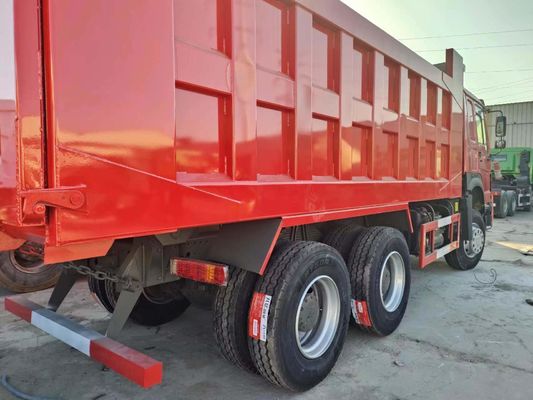 Rot Farbe Sinotruk HOWO 6X4 351 450 PS Dump Truck Handgetriebe Typ 8×4 Antriebsrad