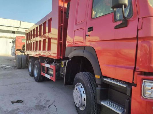 Rot Farbe Sinotruk HOWO 6X4 351 450 PS Dump Truck Handgetriebe Typ 8×4 Antriebsrad