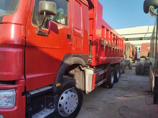 Rot Farbe Sinotruk HOWO 6X4 351 450 PS Dump Truck Handgetriebe Typ 8×4 Antriebsrad
