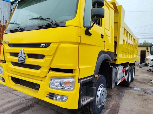 Handgetriebe Typ Sinotruk HOWO Dumper Truck 10 Räder Gelber Farb Tipping Truck