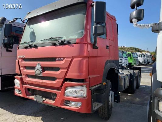 Rohrloser Reifendesign Rotkopf Lkw Sinotruk HOWO 6*4 Traktor Lkw in gutem Zustand