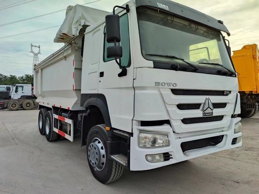 Sinotruck HOWO 6*4 zweitgebrauchter weißer U-Dump Truck mit Handgetriebe