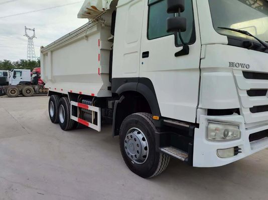 Sinotruck HOWO 6*4 zweitgebrauchter weißer U-Dump Truck mit Handgetriebe