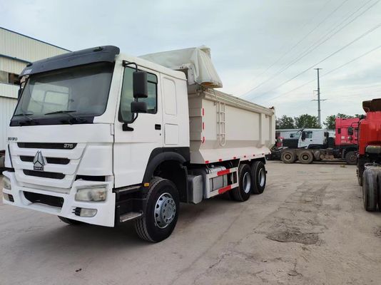 Sinotruck HOWO 6*4 zweitgebrauchter weißer U-Dump Truck mit Handgetriebe