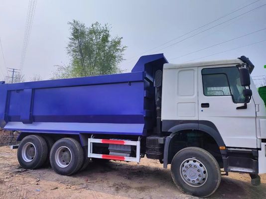 6X4 375 PS U-Share Second Hand HOWO Dump Truck Motor Kapazität 6-8 L PS 351-450 PS
