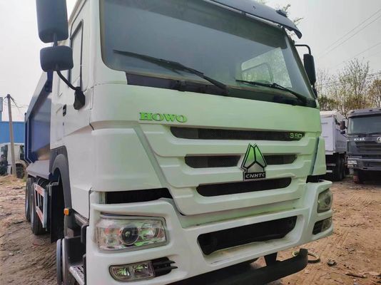 6X4 375 PS U-Share Second Hand HOWO Dump Truck Motor Kapazität 6-8 L PS 351-450 PS