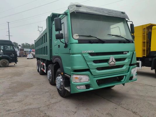375 PS Sinotruk HOWO 8*4 Dump Truck Secondhand Truck 12 Räder Vorderheben Stil