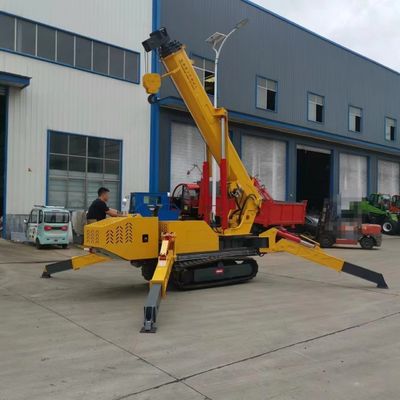 360-Grad-Hydraulisches Schwenken Baulifter Verfolgt Mini 8 Tonnen Spinnekran mit kundenspezifischem Kran-Gib