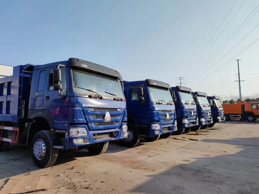Handgetriebe Typ 6×4 Antriebsrad Sinotruck HOWO Blauer Müllwagen 10 Reifen