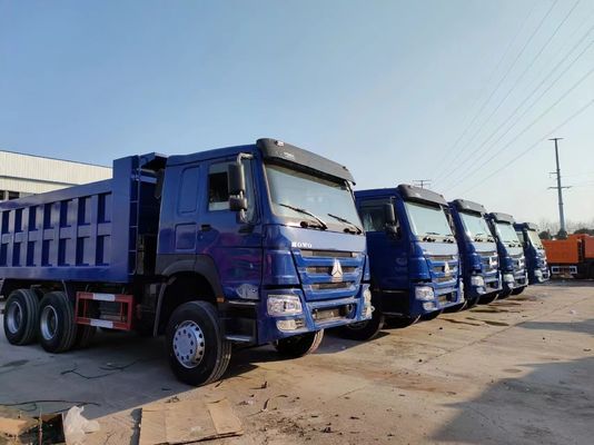 Handgetriebe Typ 6×4 Antriebsrad Sinotruck HOWO Blauer Müllwagen 10 Reifen