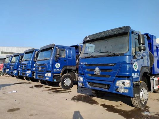 Handgetriebe Typ 6×4 Antriebsrad Sinotruck HOWO Blauer Müllwagen 10 Reifen