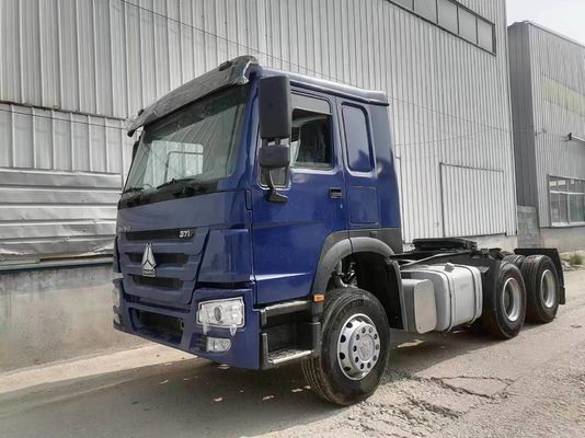 Blauer Sinotruk HOWO 6X4 10-Rad-Traktor mit starker Zugleistung
