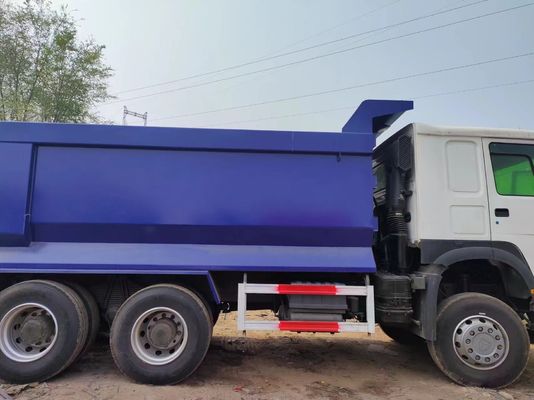 Sinotruck HOWO 6*4 Dump Truck Secondhand Truck 10 Reifen Weiß und Blau U-Typ für Lasten