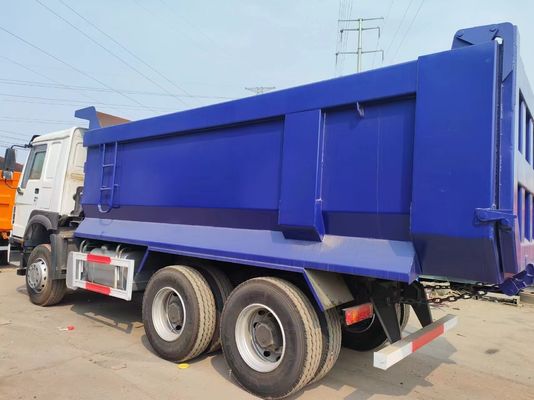 Sinotruck HOWO 6*4 Dump Truck Secondhand Truck 10 Reifen Weiß und Blau U-Typ für Lasten