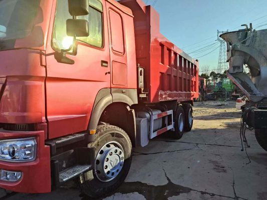 10 Reifen Rot HOWO 6*4 Dump Truck und Gebraucht 351-450 PS mit Radial-Design