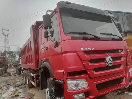 6X4 HOWO 16 20 Kubikmeter 10 Räder Dieselmotor Bergbaudump Truck Tipper Truck in Rot