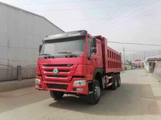 6X4 HOWO 16 20 Kubikmeter 10 Räder Dieselmotor Bergbaudump Truck Tipper Truck in Rot