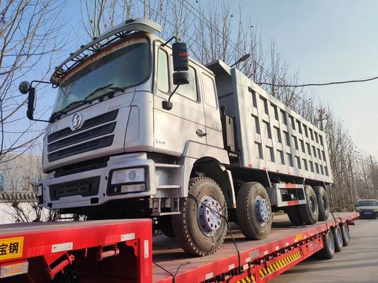 Shacman 8X4 Gebraucht-Dump Truck 375 PS 12 Räder 40t Front-Lifting-Stil PS 351-450 PS